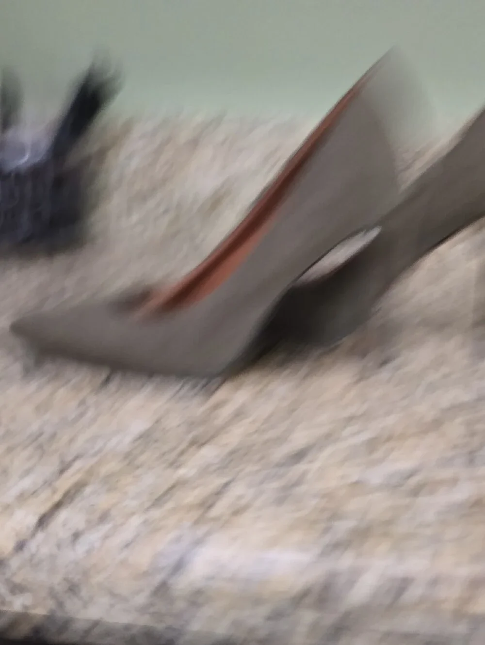 Christian Siriano Olive Suede Pointed-Toe Pumps